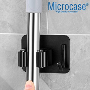 Microcase 2in1  Yapışkanlı Duvara Monte Mop Ve Havlu Eşya Tutucu Askılık-al4800