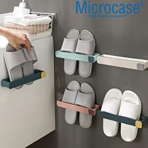 Microcase Yapışkanlı Terlik  Askılığı Çok Fonksiyonlu Portatif Terlik Havlu Rafı-al4932 2 Adet
