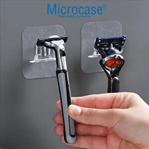 Microcase Güçlü  Yapışkanlı  Tıraş Bıçağı Tutucu Askılığı -al4940 2 Adet