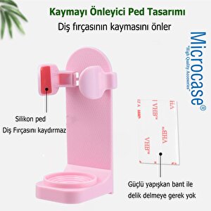 Microcase  Yapışkanlı  Duvara Monte    Şarjlı Diş Fırçası Tutucu Stand-al4802