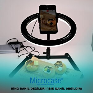 Microcase 4in1 Ürün Çekim Standı Tripod + Bluetooth Kumanda + Telefon Tutucu Başlık + 360 Döner Başlık Adaptör - Al4811