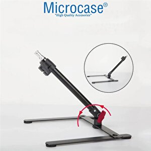 Microcase 4in1 Ürün Çekim Standı Tripod + Bluetooth Kumanda + Telefon Tutucu Başlık + 360 Döner Başlık Adaptör - Al4811
