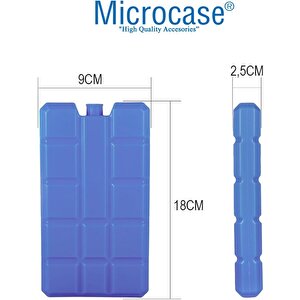 Microcase 400ml İçi Su Dolu Buz Kasedi 48 Saat Korumalı Buz Aküsü 2 Adet Al4655