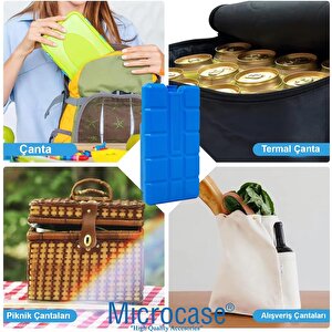 Microcase 400ml İçi Su Dolu Buz Kasedi 48 Saat Korumalı Buz Aküsü 4 Adet Al4655