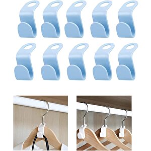 Microcase  10'lu Çok Amaçlı Askı Çoklayıcı Kanca  Dolap Askılığı  Seti -al4803