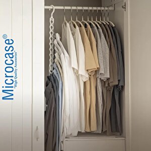Microcase Sert Abs Plastik 360 Döner 10 Gözlü Fonksiyonel Elbise Askısı Çoklayıcı 2 Adet - Al4985