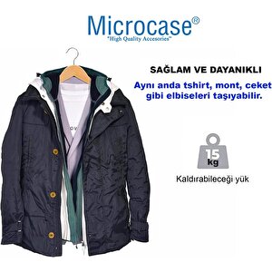 Microcase Ahşap Görünümlü Plastik Elbise Askısı A Kalite 5 Adet  Al4492