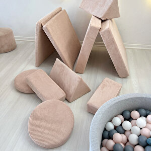 Puzzle Çocuk Oyun Koltuğu | Evokido Açık Pembe