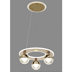 Sr 987 3'lü Avize Gold
