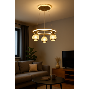 Sr 955 Gold 3’lü Avize Gold