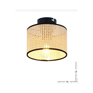 Modern Avize Hasır Tavana Sıfır Hazeran Avize Şık Görsellik Katar 150mm Çap