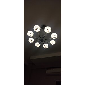 Ultra Modern Kristal Başlık 8 Kollu Led Avize