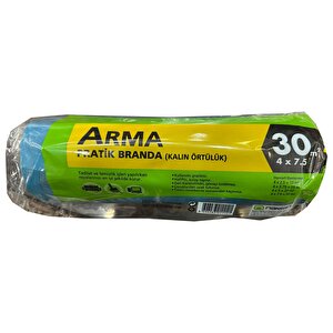 Arma Naylon Tadilat Boya Koruyucu Örtü Poşet Kalın Pratik Branda - 4x7.5 Metre - 30 M2 - 5 Paket
