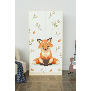 Foxie Design "calista" Gardırop 5 Raflı Askılı Çocuk Odasi Elbise Dolabı Akçaağaç