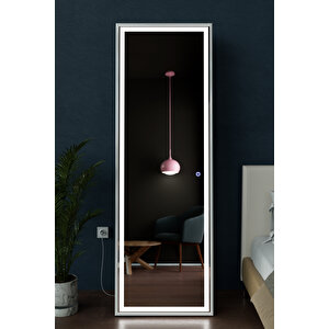 Led Işıklı Boy Aynası Lazer Kumlamalı 60x180 Cm