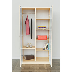 Little Fawn Design "calista" Gardırop 5 Raflı Askılı Çocuk Odasi Elbise Dolabı