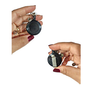 Yaka Kartı Yoyosu Uzayabilen Kancalı Yoyo Aparatı - Siyah