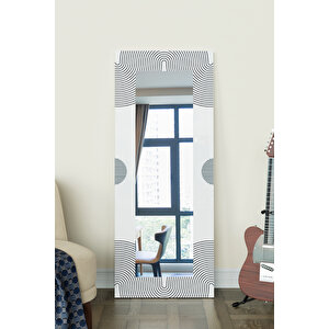 Minimal Line Desenli Dekoratif Boy Aynası 150x60 Cm