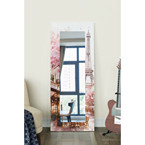 Eiffel Tower Desenli Dekoratif Boy Aynası 150x60 Cm