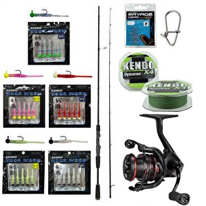 Yekoutdoor Hookworm Lrf Seti Okuma Epixor Ultra Light Game 213cm 1-8gr Olta Kamışı&okuma Ceymar Hd Chd-2500a 7+1bb Olta Makinesi