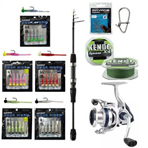 Yekoutdoor Hookworm Lrf Seti Okuma Lrf-tele-706ul 212cm 1-8 Gr Lrf Kamışı&okuma Aria-1000a 1bb Olta Makinesi
