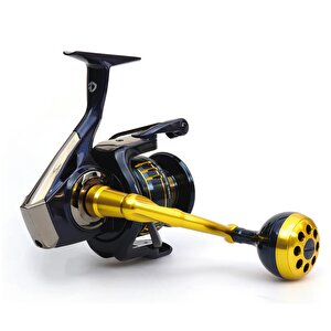Yekoutdoor Profesyonel Olta Seti Okuma Ceymar Tele Surf 4.30m Surf Kamışı&okuma Salina Sa-8000a Blue 6+1bb Olta Makinesi