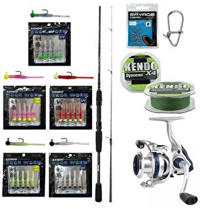 Yekoutdoor Hookworm Lrf Seti Okuma Wave Power 228 Cm 2-12 Gr Lrf Kamışı&okuma Aria-1000a 1bb Olta Makinesi