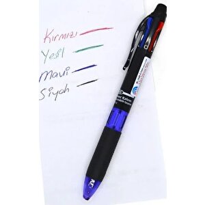 4 Renkli Tükenmez Kalem - Mor