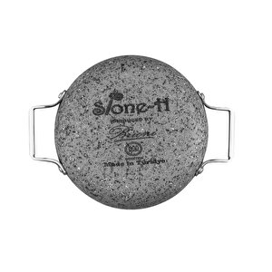 Bri̇oni̇ Stone- H Çi̇zi̇lmez Yanmaz Yapişmaz İndüksi̇yonlu 7 Parça Sahan Seti̇