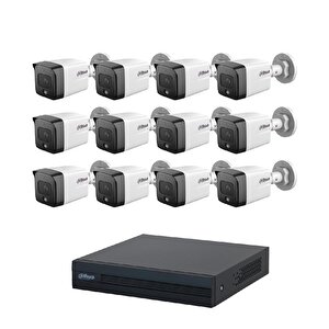 12 Kameralı 2 Mp Sesli İp Güvenlik Kamera Seti Ipc-hfw1230tc1-sa