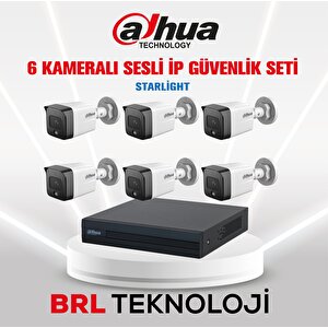 6 Kameralı 2 Mp Sesli İp Güvenlik Kamera Seti Ipc-hfw1230tc1-sa