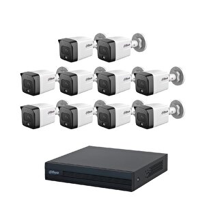 10 Kameralı 2 Mp Sesli İp Güvenlik Kamera Seti Ipc-hfw1230tc1-sa