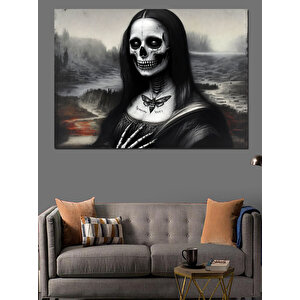 Karanlık Mona Lisa Dekoratif Kanvas - Mdf Ahşap Tablo