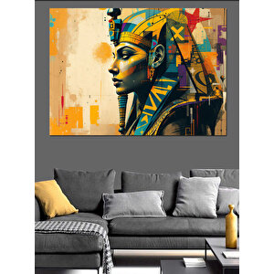 Antik Mısır Kraliçesi Dekoratif Kanvas - Mdf Ahşap Tablo
