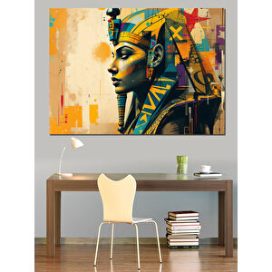 Antik Mısır Kraliçesi Dekoratif Kanvas - Mdf Ahşap Tablo 50x70 cm