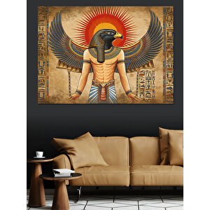 Antik Mısır Tanrısı Dekoratif Kanvas - Mdf Ahşap Tablo 25x35 cm