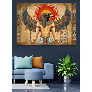 Antik Mısır Tanrısı Dekoratif Kanvas - Mdf Ahşap Tablo 25x35 cm