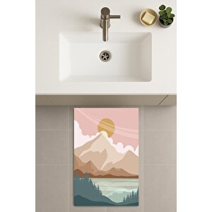 Banyo Paspası, Yıkanabilir - Kaydırmaz Taban 60x90 cm