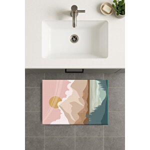 Banyo Paspası, Yıkanabilir - Kaydırmaz Taban 60x90 cm
