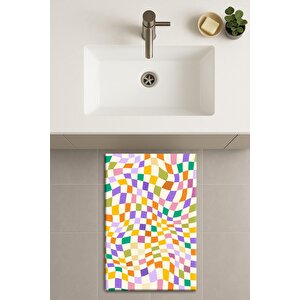 Banyo Paspası, Yıkanabilir - Kaydırmaz Taban 70x110 cm