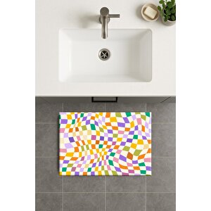 Banyo Paspası, Yıkanabilir - Kaydırmaz Taban 70x110 cm
