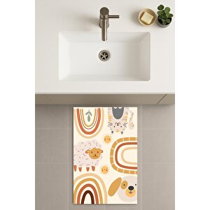 Banyo Paspası, Yıkanabilir - Kaydırmaz Taban 60x90 cm