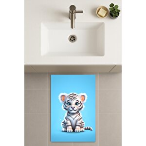 Banyo Paspası, Yıkanabilir - Kaydırmaz Taban 60x100 cm