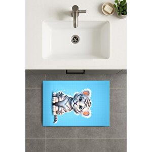 Banyo Paspası, Yıkanabilir - Kaydırmaz Taban 60x100 cm