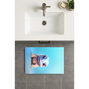 Banyo Paspası, Yıkanabilir - Kaydırmaz Taban 40x60 cm