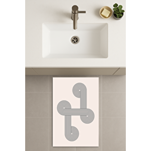 Banyo Paspası, Yıkanabilir - Kaydırmaz Taban 80x120 cm