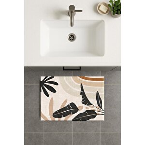 Banyo Paspası, Yıkanabilir - Kaydırmaz Taban 80x120 cm