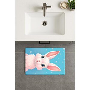 Banyo Paspası, Yıkanabilir - Kaydırmaz Taban 60x100 cm