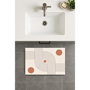 Banyo Paspası, Yıkanabilir - Kaydırmaz Taban 60x90 cm