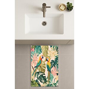 Banyo Paspası, Yıkanabilir - Kaydırmaz Taban 60x100 cm